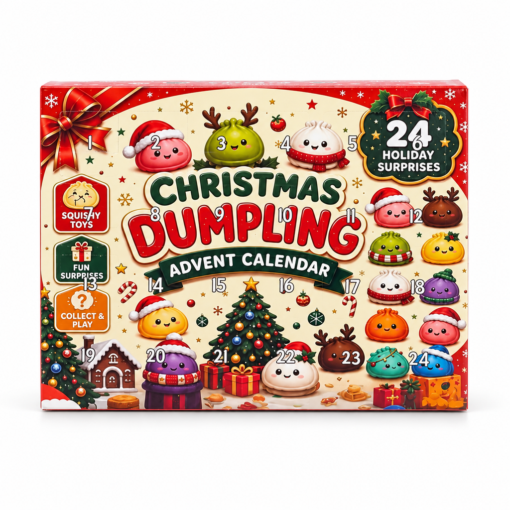 24-Day Christmas Emoji Dumpling Squishy Advent Calendar