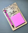 Personalized Note Pad Holder with Personalized Pen