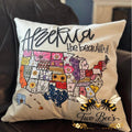 America the Beautiful State Flowers Pillow Cover