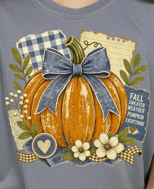 Fall Pumpkin in Blue
