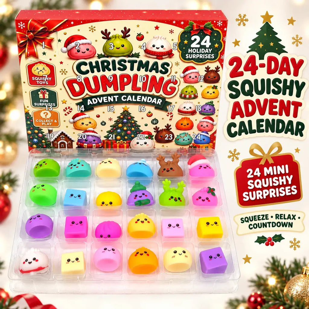 24-Day Christmas Emoji Dumpling Squishy Advent Calendar