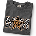 Checkered and Leopard Print Mom