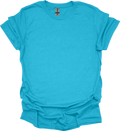 Gildan G640 - Softstyle® Unisex T-Shirt Heather Galapagos Blue