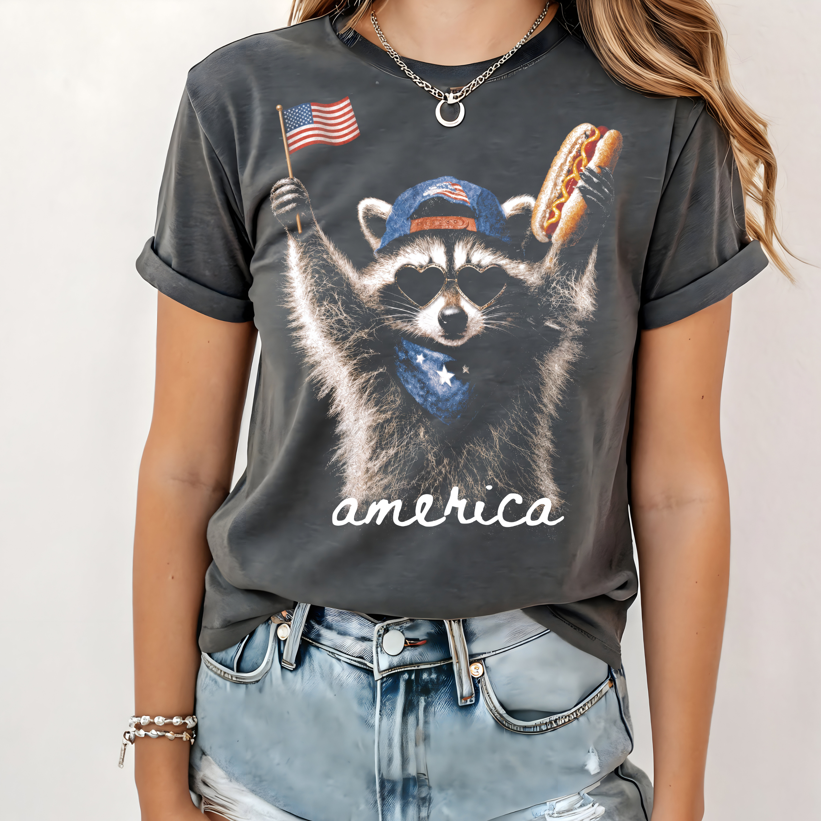 Patriotic Raccoon