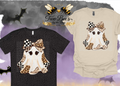 Painted Patchwork Ghost with Bow