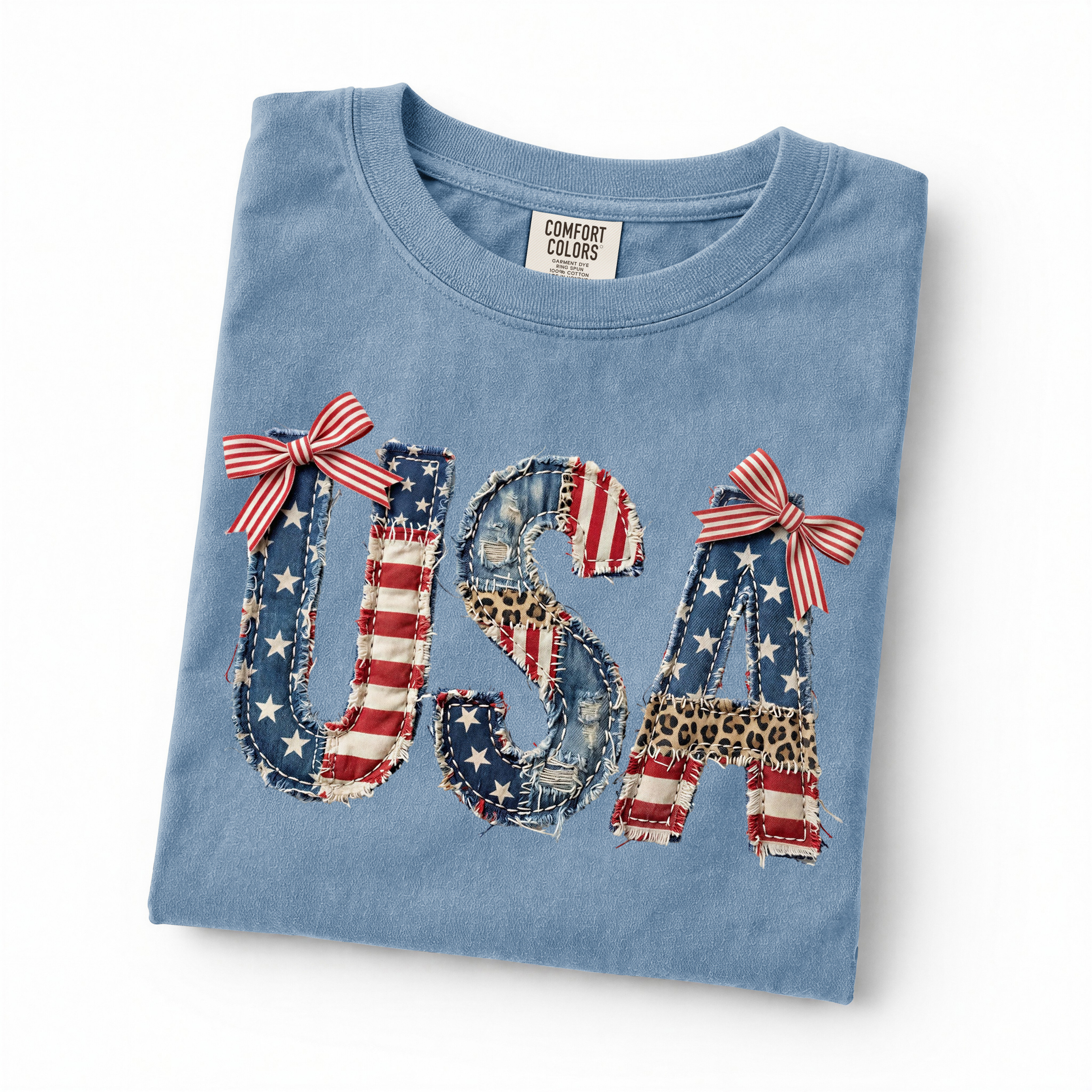 4th of July Faux Patchwork USA