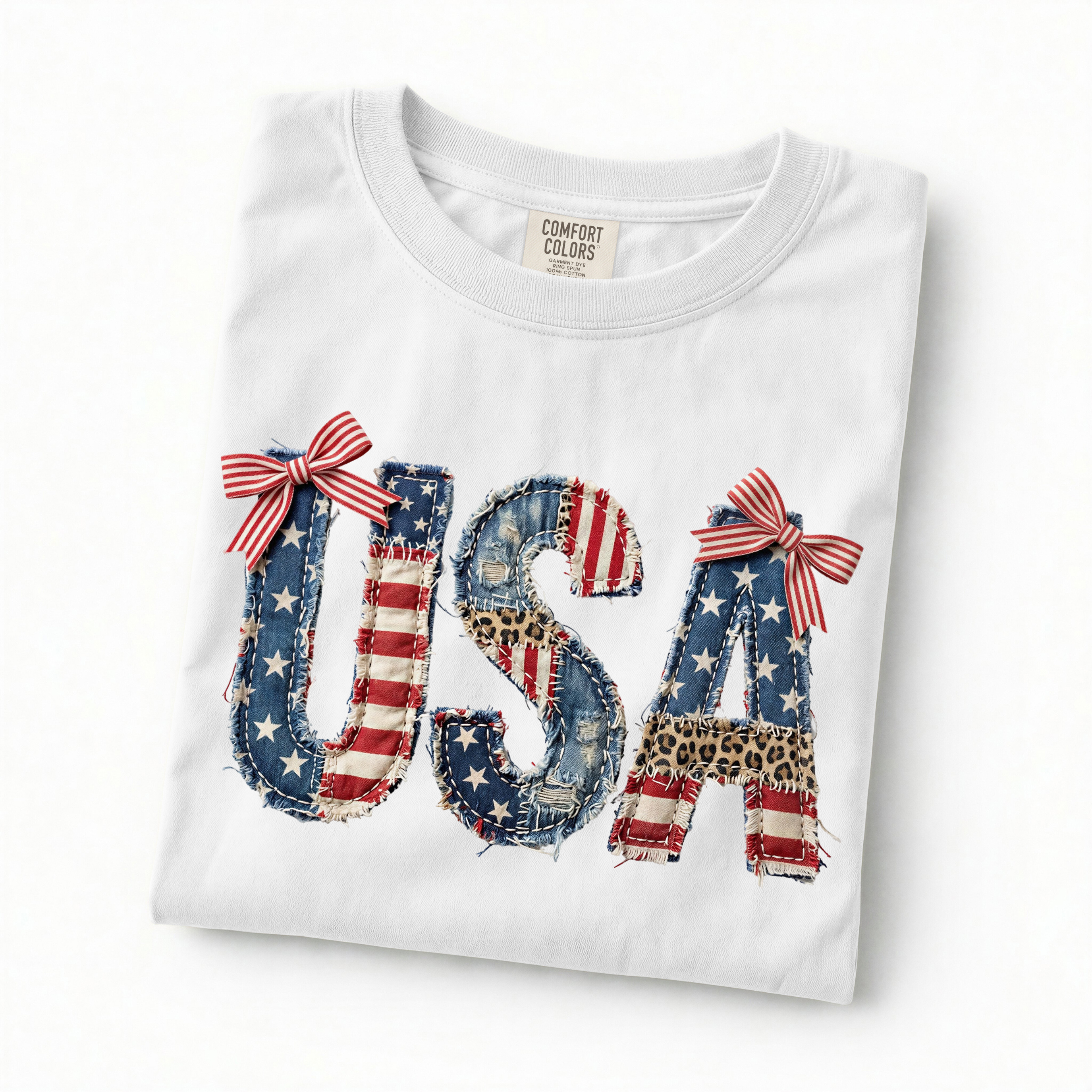 4th of July Faux Patchwork USA