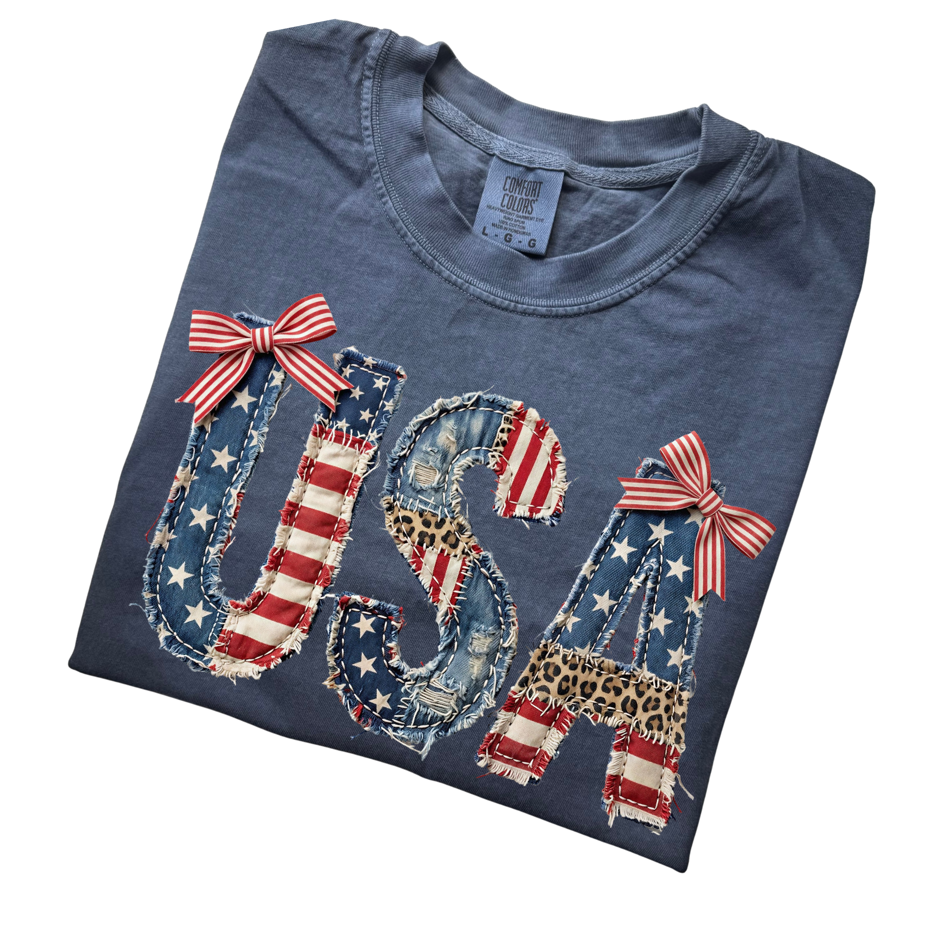 4th of July Faux Patchwork USA