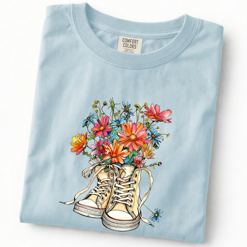 Converse and Wildflowers