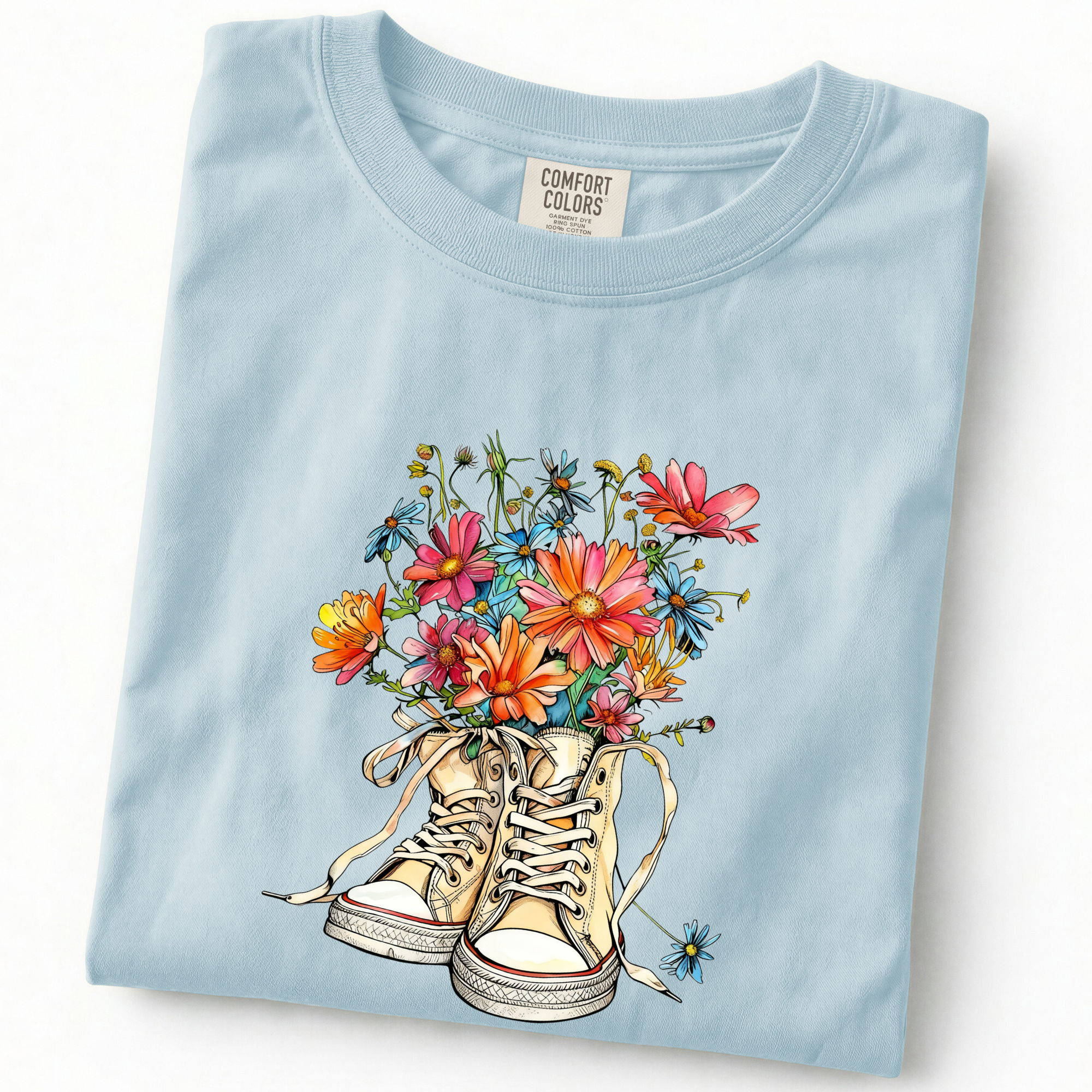 Converse and Wildflowers